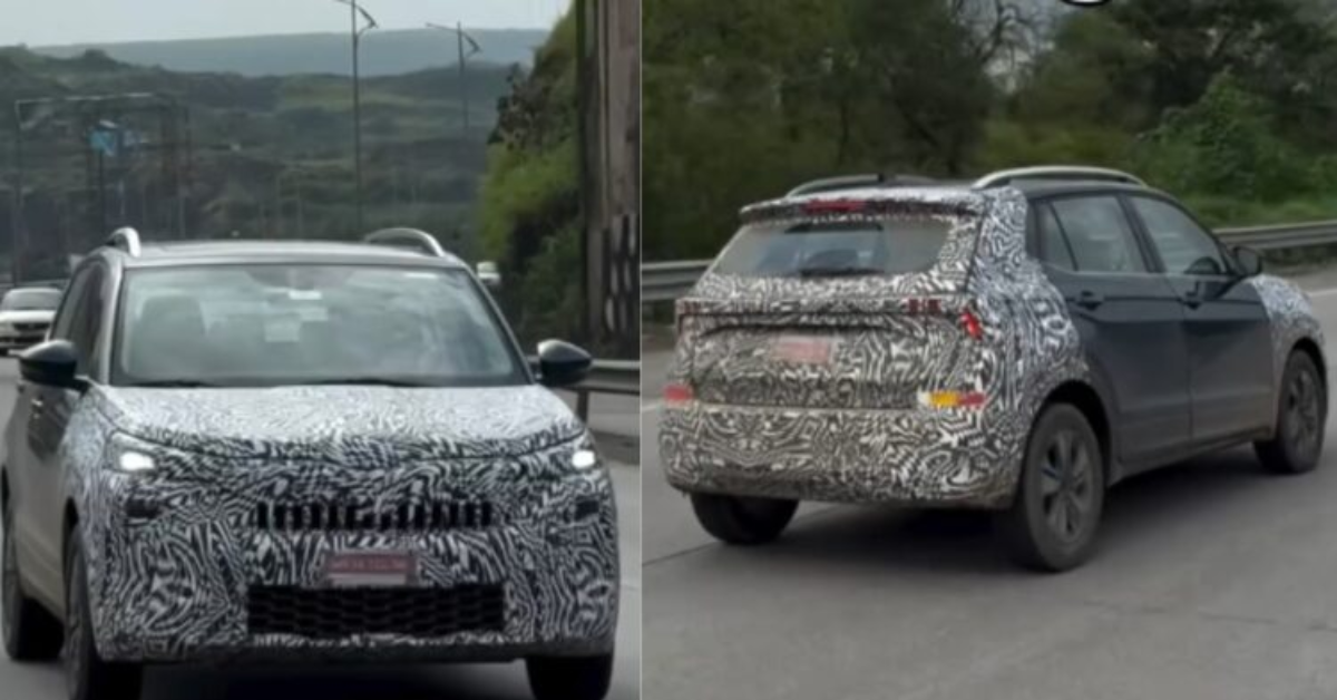 Skoda Kushaq Facelift Spied in Pune