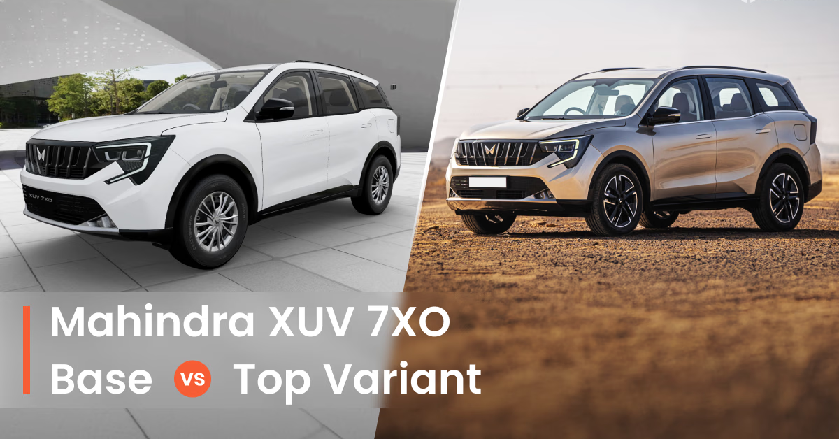Mahindra XUV 7XO Base vs Top Variant Comparison