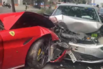 Ferrari California ₹3.4 Crore Crashes Into Tata Altroz in Hyderabad