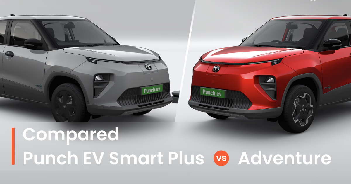 Tata Punch EV Smart Plus vs Adventure Comparison