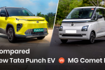 Tata Punch EV Facelift vs MG Comet EV