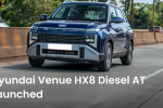 Hyundai Venue Crosses 1 Lakh Bookings – New HX 8 Diesel AT Variant Features