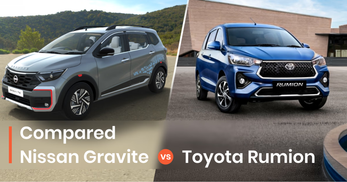 2026 Nissan Gravite vs Toyota Rumion Comparison