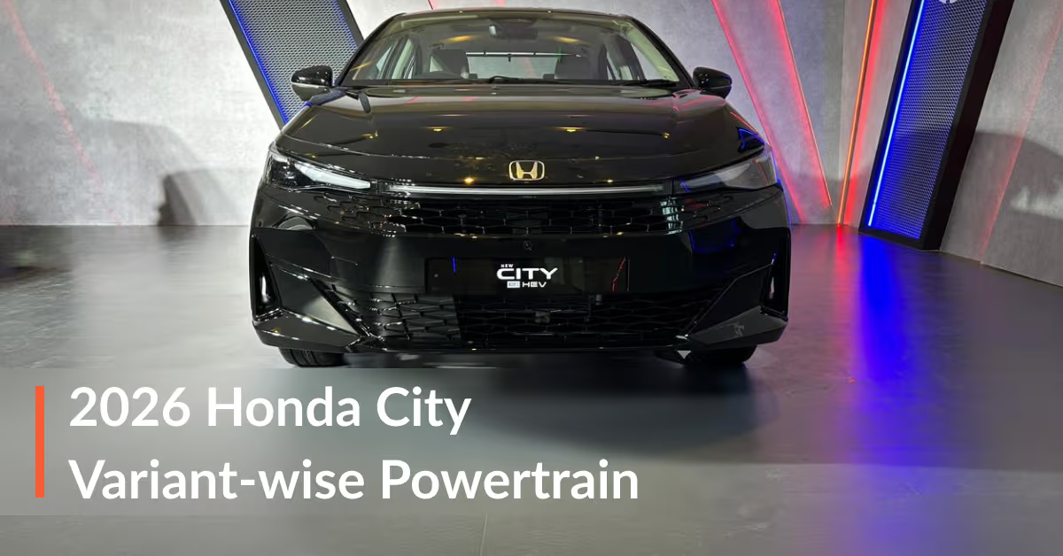 2026 Honda City Facelift Variants Explained