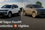 Volkswagen Taigun Facelift Comfortline vs Highline