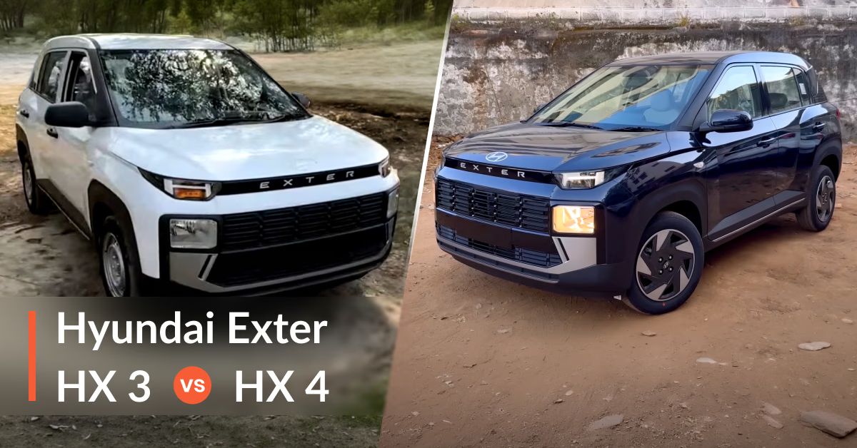 Hyundai Exter HX3 vs HX4 Comparison 2026